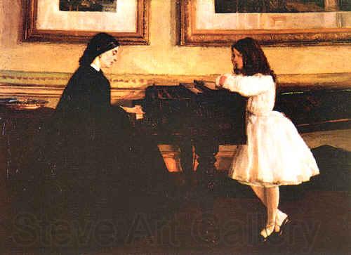 James Abbott McNeil Whistler At the Piano Germany oil painting art